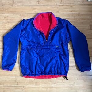 Vintage Patagonia reversible Blue and Red pullover Jacket